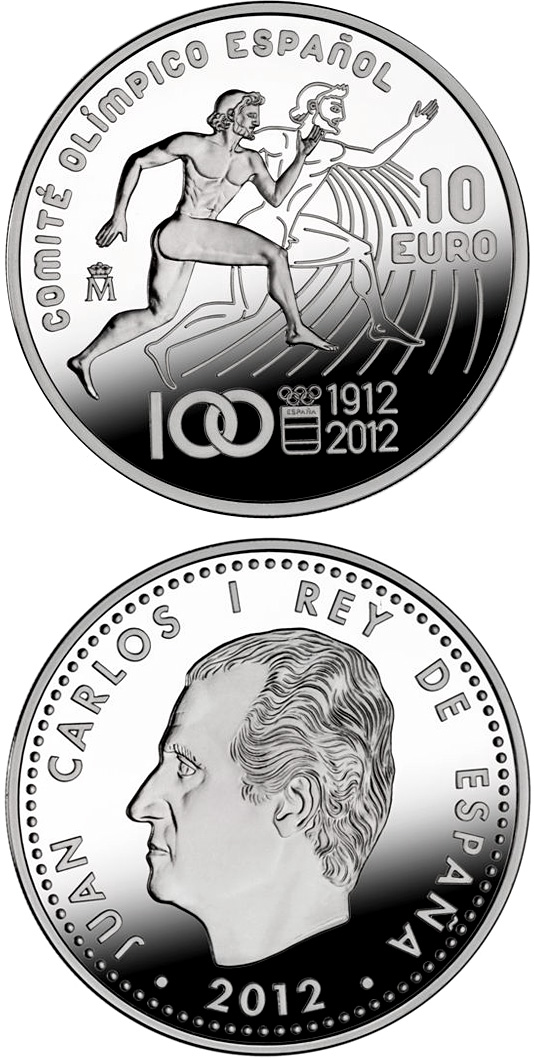 thumbnail image 2 of 2012 Spain 2 Euro Commemorative Coin – 10 Years Of Euro – UNC Bi-Metallic 2 of 4