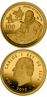 100 euro coin Miguel de Cervantes | Spain 2013