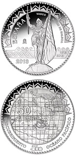50 euro coin 500th Anniversary of the Pacific Ocean | Spain 2013