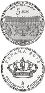 5 euro coin Royal Palace of Madrid | Spain 2014
