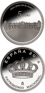 5 euro coin Royal Palace of El Pardo | Spain 2014