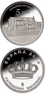 5 euro coin Monastery of Yuste | Spain 2014