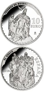 10 euro coin El Greco | Spain 2014