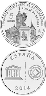 5 euro coin Alcalá de Henares | Spain 2014