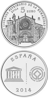 5 euro coin Ávila | Spain 2014