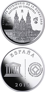 5 euro coin Santiago de Compostela | Spain 2015