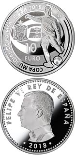 10 euro coin FIFA Russia 2018 | Spain 2018