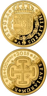 400 euro coin 150th Anniversary Spanish Escudos | Spain 2018