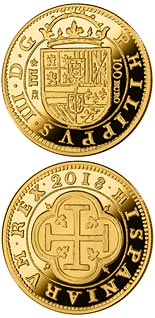 100 euro coin 150th Anniversary Spanish Escudos | Spain 2018