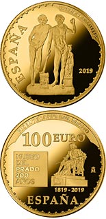 100 euro coin Bicentenary of the Museum del Prado - Orestes y Pílades or Grupo de San Ildefonso | Spain 2019