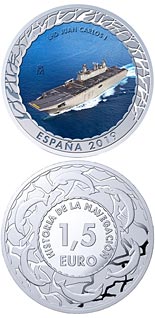 1.5 euro coin LHD Juan Carlos I | Spain 2019