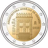2 euro coin Mudéjar Architecture of Aragon | Spain 2020