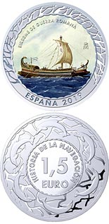 1.5 euro coin Roman Bireme | Spain 2019