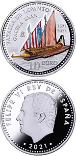 10 euro coin 450th Anniversary of the Battle of Lepanto | Spain 2021