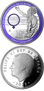 10 euro coin Clara Campoamor | Spain 2022