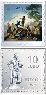 10 euro coin 275th Anniversary Francisco de Goya -  The Kite | Spain 2021
