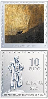 10 euro coin 275th Anniversary Francisco de Goya -  The Dog | Spain 2021