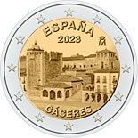 2 euro coin Old Town of Cáceres | Spain 2023