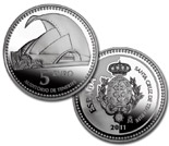 5 euro coin Santa Cruz de Tenerife  | Spain 2011