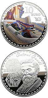 10 euro coin The centenary of the death of Antoni Gaudí - Park Güell | Spain 2026