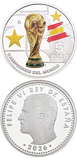 5 euro coin FIFA World Cup 26 | Spain 2026