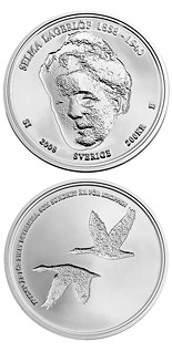 200 krona coin Selma Lagerlöf 150 years | Sweden 2008