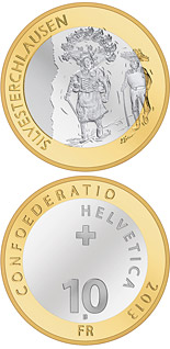 10 franc coin Silvesterchlausen | Switzerland 2013