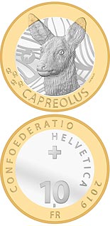 10 franc coin Roe deer | Switzerland 2019