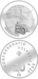 20 franc coin Susten Pass | Switzerland 2020