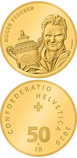50 franc coin Roger Federer | Switzerland 2020