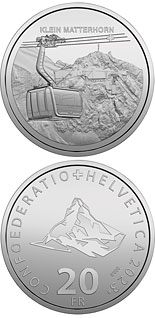 20 franc coin Aerial Cableway Klein Matterhorn | Switzerland 2023