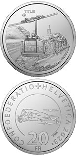 20 franc coin Aerial Cableway Titlis | Switzerland 2023