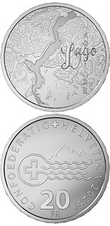 20 franc coin Lake Maggiore | Switzerland 2025