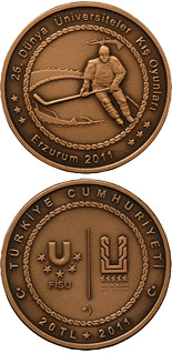 20 Lira coin XXV. World University Winter Games in Erzurum – Hockey | Turkey 2011