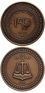 20 Lira coin 150 Years of the Court | Turkey 2012