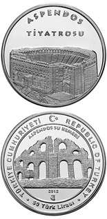 50 Lira coin The Ancient City of Aspendos | Turkey 2012