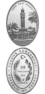 50 Lira coin Izmir Clock Tower | Turkey 2012