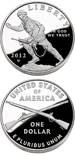 1 dollar coin Infantry Soldier | USA 2012