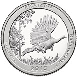 25 cents coin Kisatchie National Forest | USA 2015