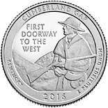 25 cents coin Cumberland Gap National Historical Park | USA 2016