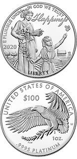 100 dollar coin The Happiness | USA 2020