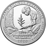 25 cents coin Marsh-Billings-Rockefeller National Historical Park | USA 2020