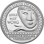 25 cents coin Anna May Wong | USA 2022
