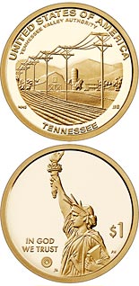 1 dollar coin Tennessee | USA 2022