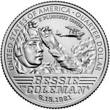 25 cents coin Bessie Coleman | USA 2023