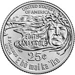 25 cents coin Edith Kanakaʻole | USA 2023
