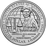 25 cents coin Eleanor Roosevelt | USA 2023