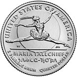 25 cents coin Maria Tallchief | USA 2023