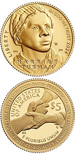 5 dollar coin Harriet Tubman Bicentennial | USA 2024