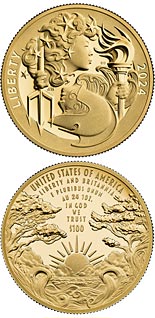 100 dollar coin Liberty and Britannia | USA 2024